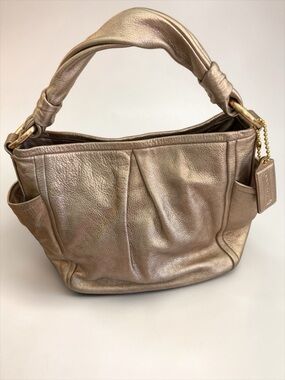 Coach Parker Rose Gold Metallic Leather Shoulder Bag
#L0882-13466